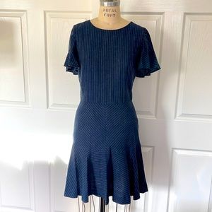 Pretty linen rayon flutter dress